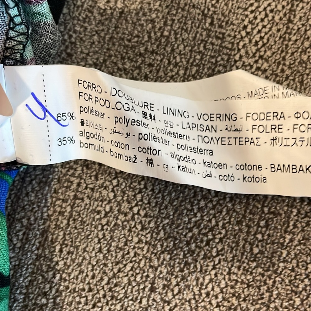 NWOT ZARA Linen Blend Floral Mini Skirt Size XS - Picture 5 of 6
